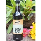 Organic Ice Tea Syrup 750ml - Hibiscus Rose - Cravve (1x750ml)