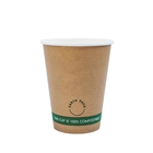 12oz PLA Single Wall Kraft Compostable Cups | Wholesale Coffee Cups | Good Food Warehouse