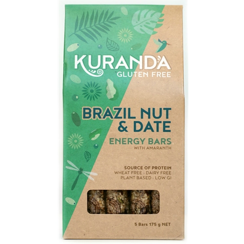 Order Wholesale Kuranda 35g Brazil Nut Date Energy Bars. Order Online Distributor Good Food Warehouse.