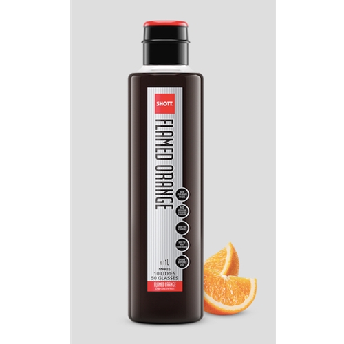 SHOTT Flamed Orange Syrup | Shott Beverages Flamed Orange Syrup Supplier | Good Food Warehouse 