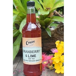 Organic Ice Tea Syrup 2ltr - Cranberry Lime - Cravve (1x2ltr)