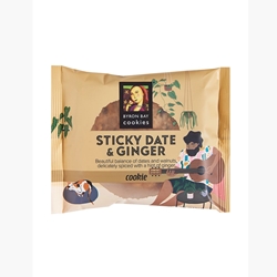 Wrapped Cafe Cookie 60g - Sticky Date Ginger - Byron Bay Cookies (12x60g)