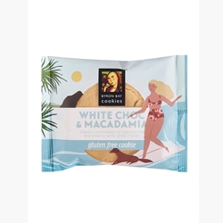 Wrapped Cafe Cookie 60g - GLUTEN FREE White Choc - Byron Bay Cookies (12x60g)