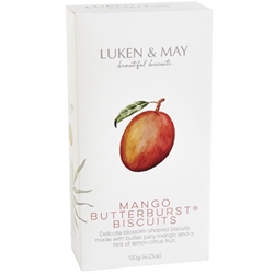 Order Fresh Luken and May 120g Mango Butterburst Biscuits from the Byron Bay Bakehouse. FREE DELIVERY!