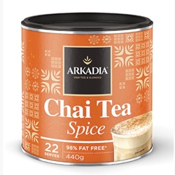 Arkadia Spice Chai Tea 440g Can | Arkadia Beverages Chai Distributor | Good Food Warehouse