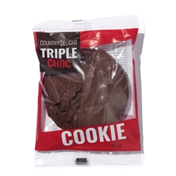 Wrapped Triple Choc Cookies by Country Delight