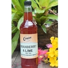 Organic Ice Tea Syrup 750ml - Cranberry Lime - Cravve (1x750ml)