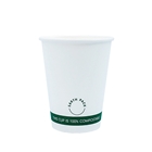 12oz PLA Single Wall White Compostable Cups | Coffee Cup Wholesaler | Good Food Warehouse
