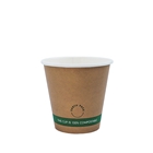 8oz PLA Single Wall Kraft Compostable Cups | Coffee Cup Distributor | Good Food Warehouse