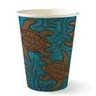 BioCup Indigenous Art Series 12oz (90mm) Single Wall Coffee Cups 1000 per Carton