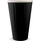 BioPak Hot Cups 16oz Double Wall Black Fit Large Lids