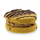 Cookie Concepts Coffee Jumbo Yoyo with coffee butter icing and chocolate drizzle – best wholesale pricing Australia