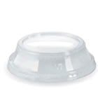 Clear Raised Flat Lids No Hole for BioPak Cold Cups