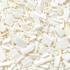 Premium white chocolate flakes for soft serve, frozen yoghurt, hot chocolate, mochas, desserts, cakes and bakery decorating.