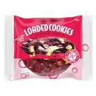 Cookie Man 100g Red Velvet Cookie with white chocolate chips and a creamy white filling, available wholesale with free delivery Australia-wide.