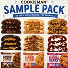 Cookie Man Sample Starter Pack featuring individually wrapped Bakehouse, Loaded and Protein Cookies, available wholesale with free delivery Australia-wide.