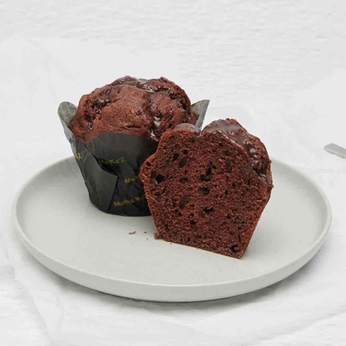 Unwrapped Double Chocolate Muffins