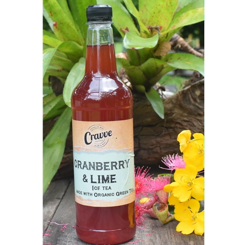 Organic Ice Tea Syrup 2ltr - Cranberry Lime - Cravve (1x2ltr)