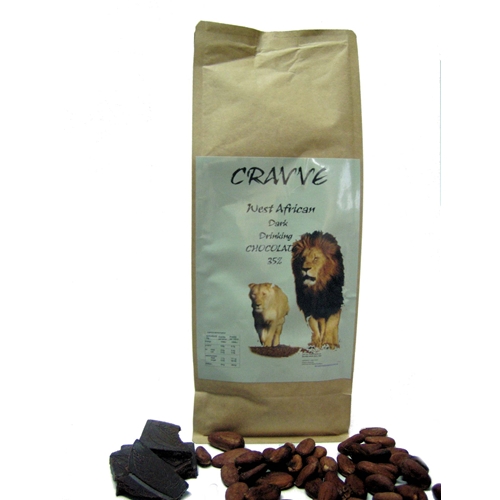  Powders 1kg - West African Dark Drinking Chocolate 35% - Cravve (1x1kg)