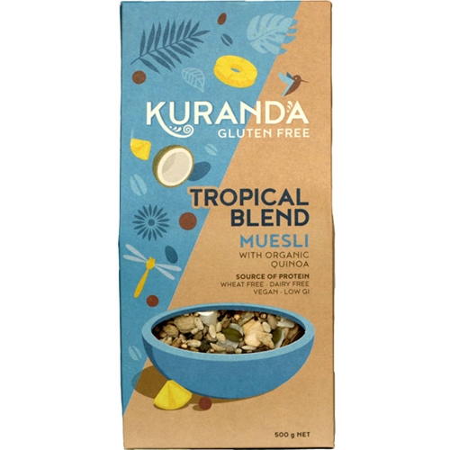 Order Wholesale Kuranda 500kg Tropical Blend Nut Free Muesli. Order Online Distributor Good Food Warehouse.