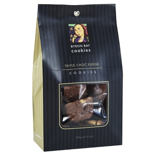 Order Wholesale Fresh Byron Bay Triple Choc Fudge Baby Button 150g Gift Bags from Good Food Warehouse
