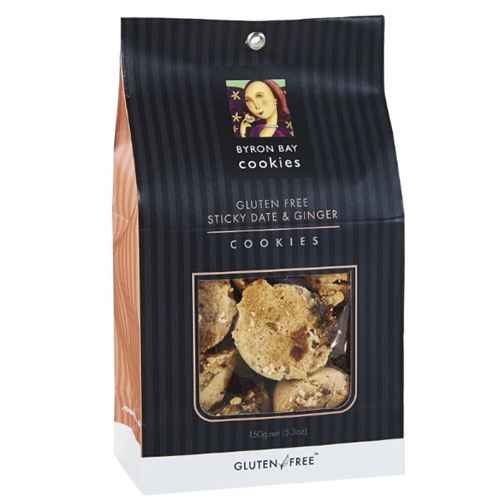 Order Wholesale Fresh Byron Bay Gluten Free Sticky Date Ginger Baby Button 150g Gift Bags from Good Food Warehouse