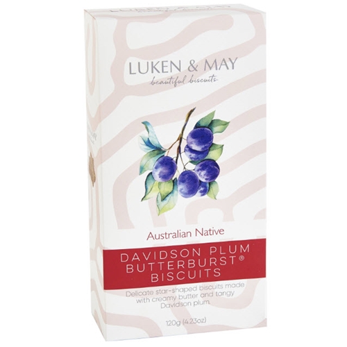Order Fresh Luken and May 120g Davidson Plum Butterburst Biscuits from the Byron Bay Bakehouse. FREE DELIVERY!