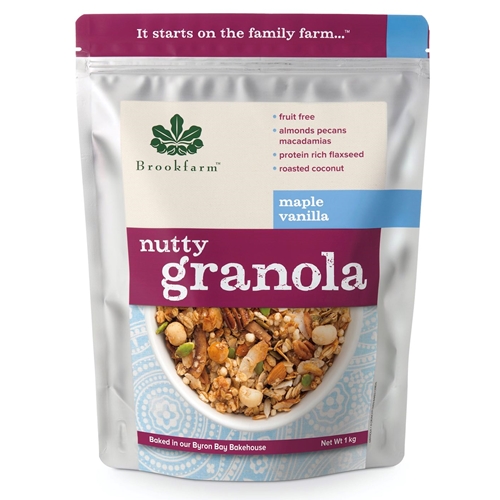 Order Wholesale 1kg Nutty Granola Maple Vanilla direct from Brookfarm Byron Bay Bakehouse