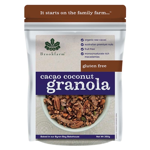 Brookfarm 350g Gluten Free Cacao Coconut Granola