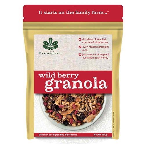 Brookfarm Wholesale 400g Wild Berry Granola