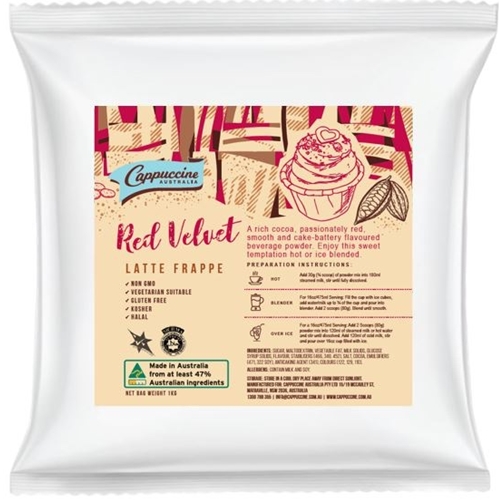 Cappuccine - Red Velvet Latte Powder - Good Food Warehouse