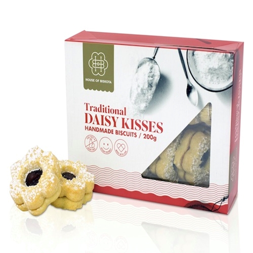 Wholesale Gift Box Biscuits | House of Biskota Daisy Kisses | Good Food Warehouse