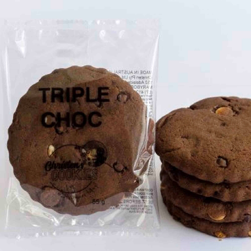 Christens Gingerbread Distributor | Wrapped Triple Choc Cookies | Good Food Warehouse