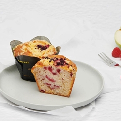 Large Pear Raspberry Muffins | Cafe Muffin Wholesaler | Good Food Warehouse