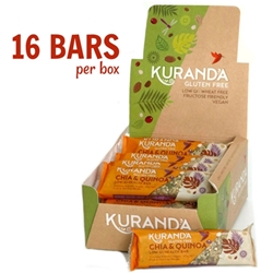 Order Wholesale Kuranda 35g Chia Quinoa Fruit Nut Free Health Bars. Order Online Distributor Good Food Warehouse.