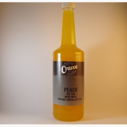 Organic Ice Tea Syrup 750ml - Peach - Cravve (1x750ml)