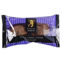 Wrapped Twin Pack Buttons 25g - Triple Choc Fudge - Byron Bay Cookies (100x25g)