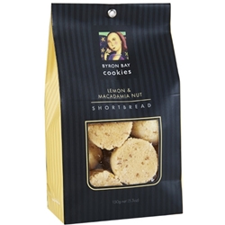 Order Wholesale Fresh Byron Bay Lemon Mac Nut Shortbread Baby Button 150g Gift Bags from Good Food Warehouse