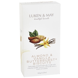 Order Fresh Luken and May Almond Vanilla Butterburst Biscuits from the Byron Bay Bakehouse. FREE DELIVERY!