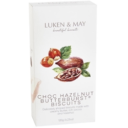 Order Fresh Luken and May 120g Choc Hazelnut Butterburst Biscuits from the Byron Bay Bakehouse. FREE DELIVERY!