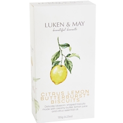 Order Fresh Luken and May 120g Citrus Lemon Butterburst Biscuits from the Byron Bay Bakehouse. FREE DELIVERY!