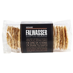 Free Delivery. Delivered Fresh. Falwasser Natural Sesame Wafer Thin Crispbreads from Byron Bay.