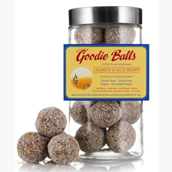 Cashew Goji Berry Health Balls | Goodie Balls Wholesale | Good Food Warehouse