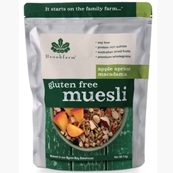 Order Wholesale 950g Brookfarm Gluten Free Apple Apricot Muesli Online Good Food Warehouse