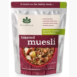 Brookfarm Wholesale 1.3kg Toasted Macadamia Apricot Coconut Muesli