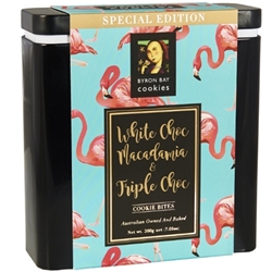 Special Edition Tin 200g - Assorted Flamingo - Byron Bay Cookies (1x200g)