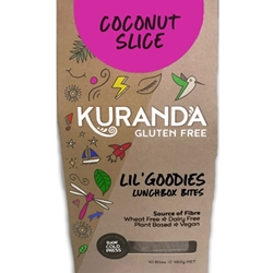 Order Wholesale Kuranda 180g Coconut Slice Lunchbox Bites. Order Online Distributor Good Food Warehouse.