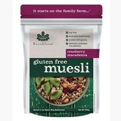 Order Wholesale 1kg Brookfarm Gluten Free Cranberry Macadamia Muesli Online Good Food Warehouse