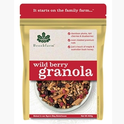 Brookfarm Wholesale 400g Wild Berry Granola