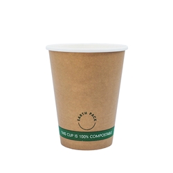 12oz PLA Single Wall Kraft Compostable Cups | Wholesale Coffee Cups | Good Food Warehouse